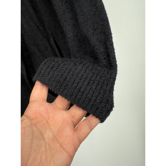 Barefoot Dreams Black Cardigan Size XL Cozychic Lite Sweater Open Front - Picture 3 of 7